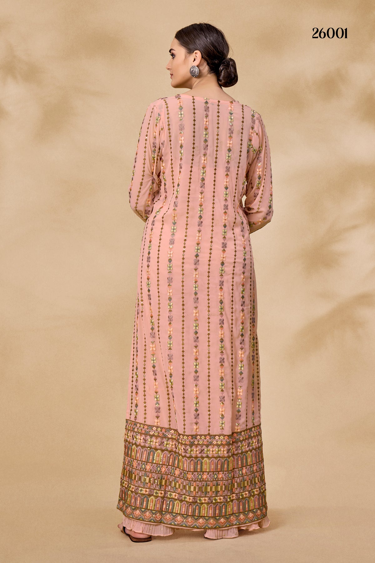 Trending Peach color designer indowestern outfit for wedding - Joshindia