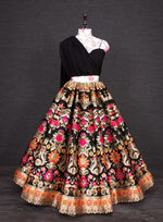 Pure traditional Looks Barcode designer Lehenga choli - Joshindia