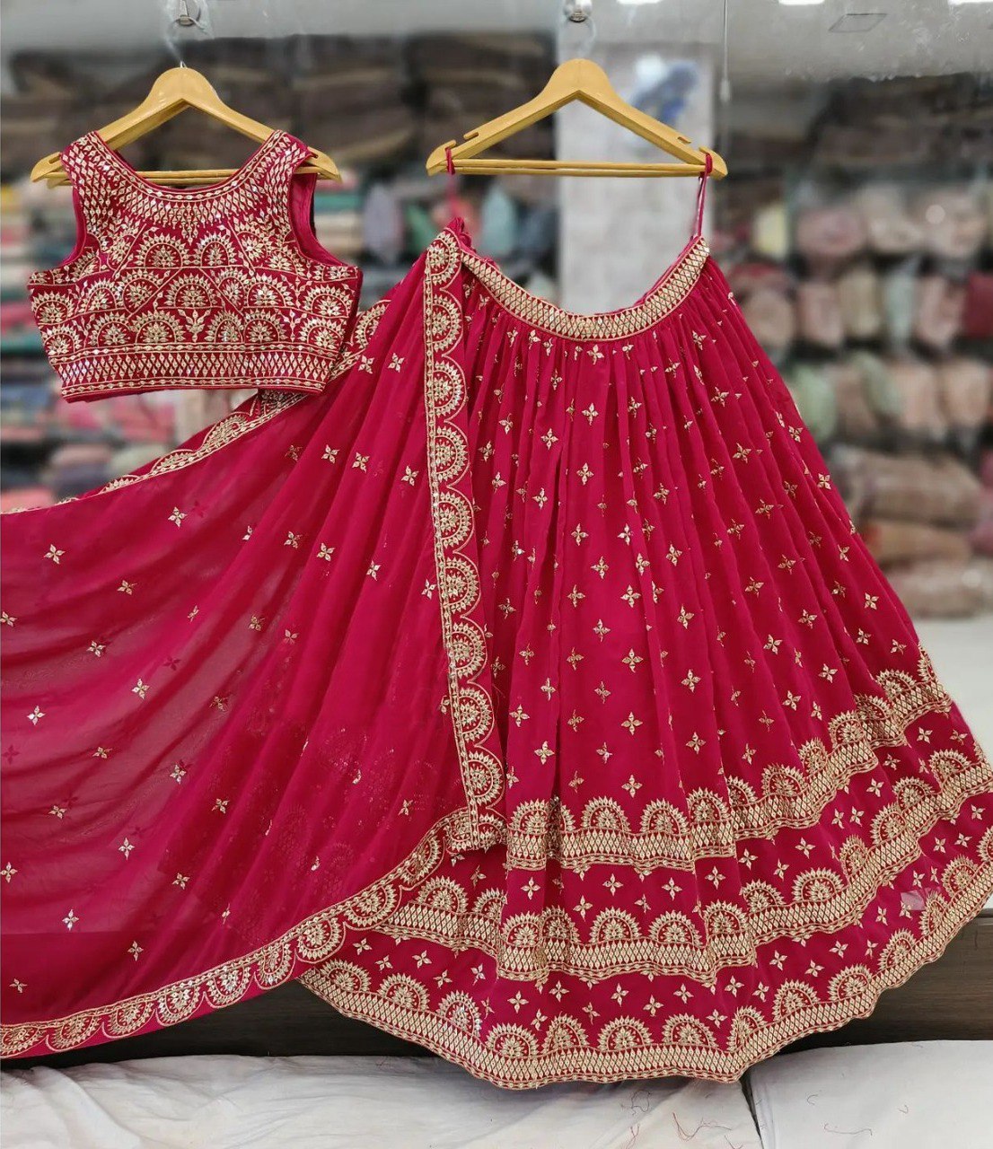 Trending Pink Color Lehenga Choli For Wedding - Joshindia