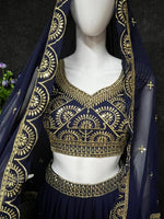 Trending Blue Color Lehenga Choli For Wedding - Joshindia