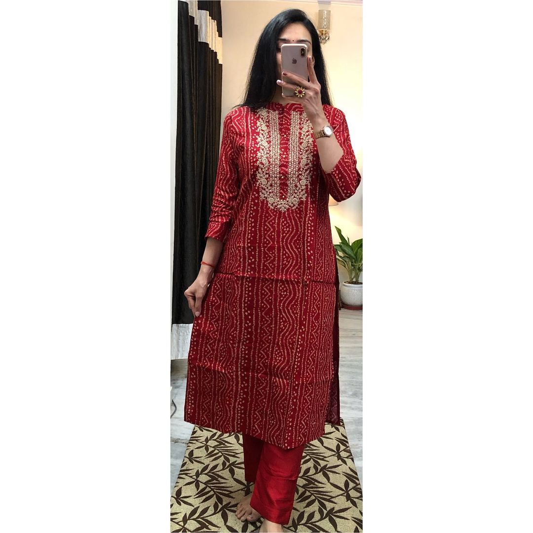 Trending Red Color Kurta Set For Wedding - Joshindia