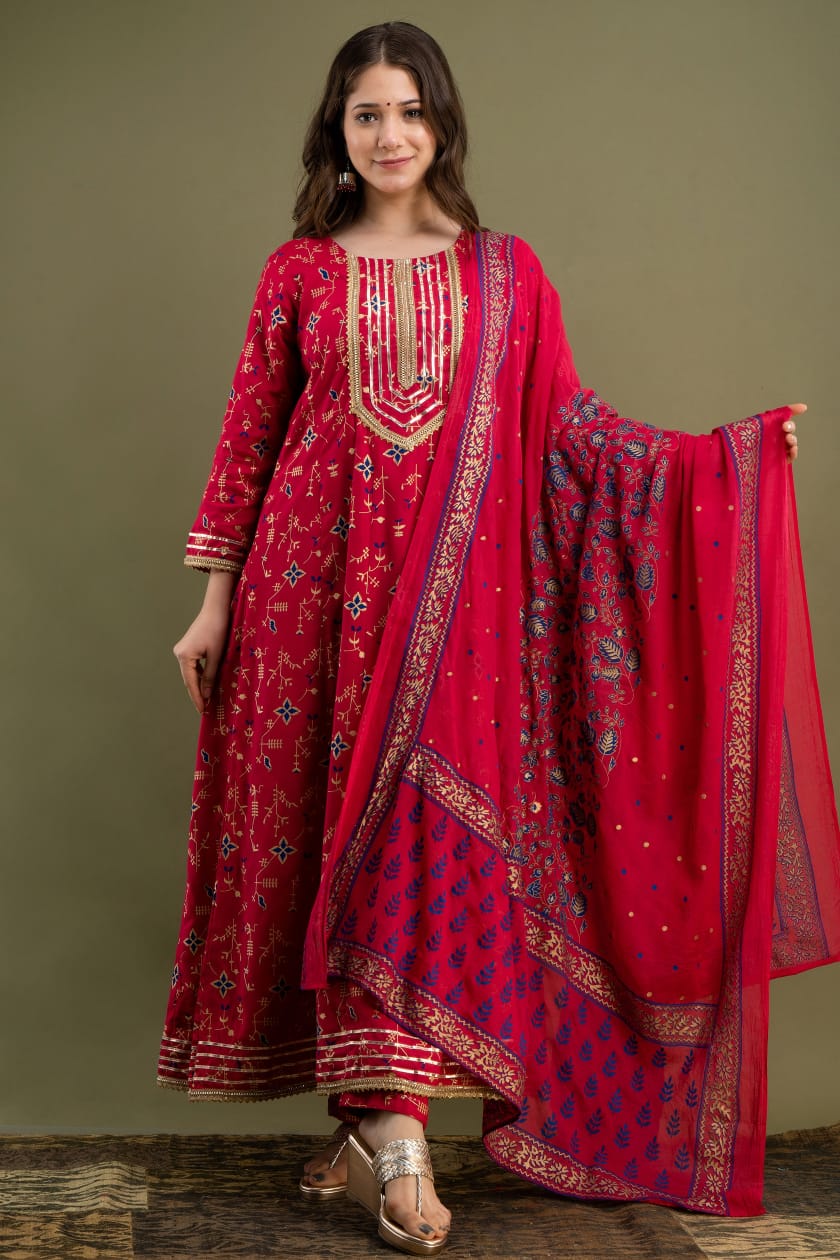 Best Red Color Kurti For Wedding - Joshindia
