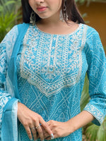 New Sky Blue Color Kurta Set Buy Now - Joshindia