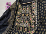 Premium Rayon Fabric Heavy Embroidery With Foil Mirror Work - Joshindia