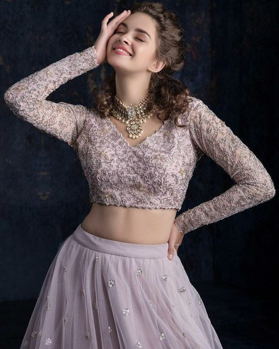 Beautiful Light Purple Lehenga choli For Wedding Buy Now - Joshindia