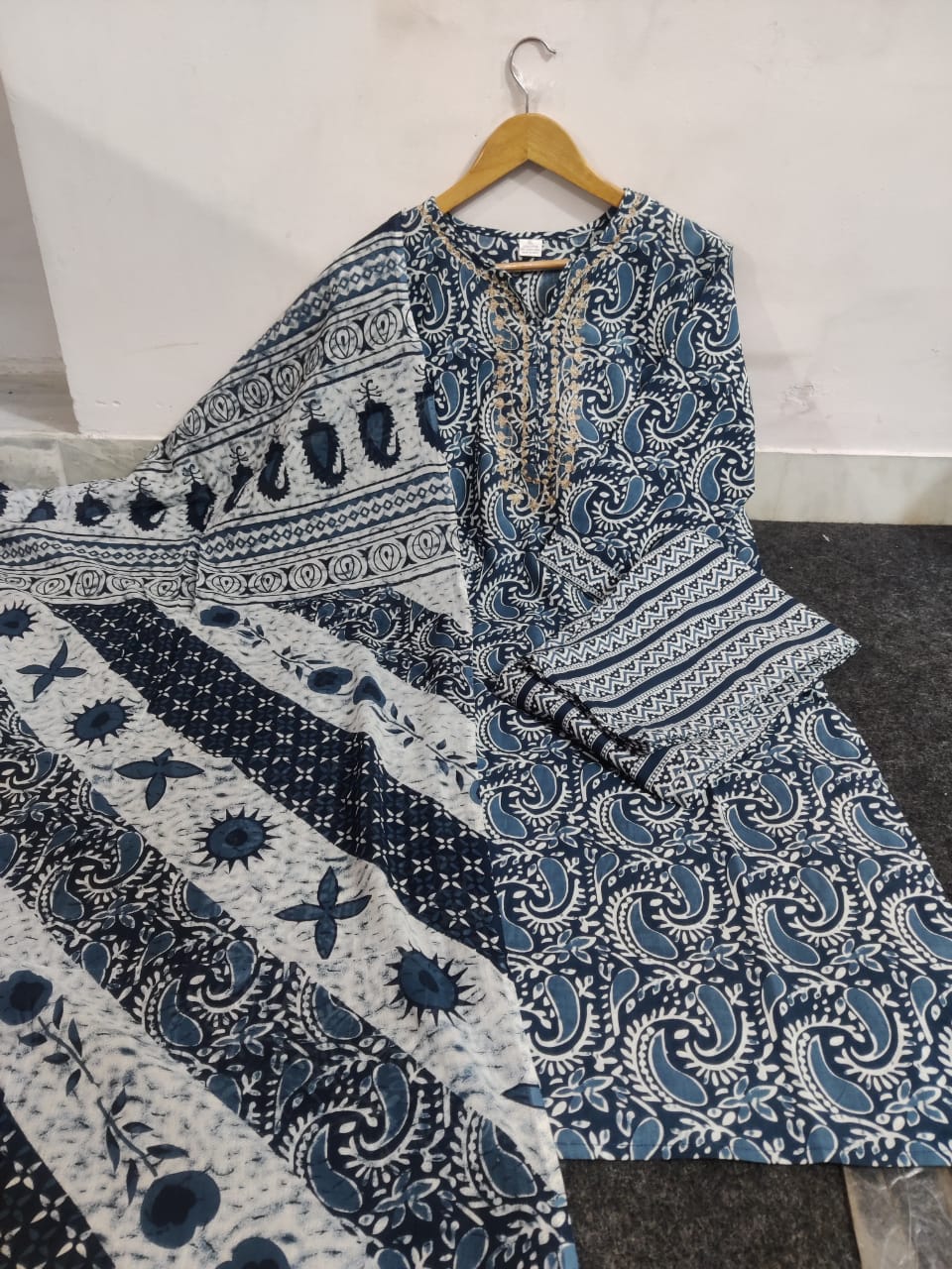 Shop our latest collection of a cotton suit set with cotton dupatta 💗 - Joshindia