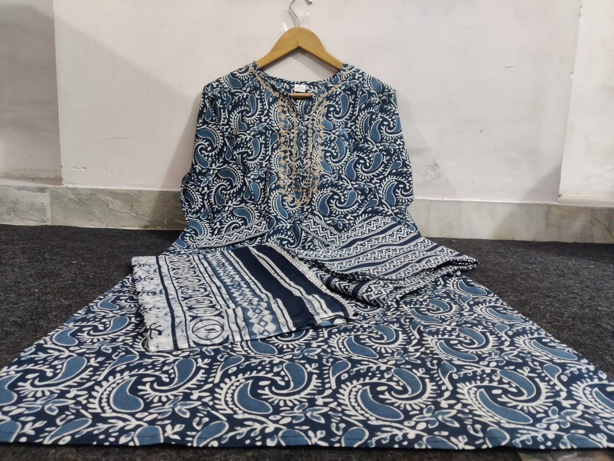 Shop our latest collection of a cotton suit set with cotton dupatta 💗 - Joshindia