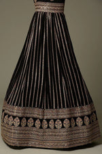 Black Color Beautiful Georgette Designer Gown Buy Now - Joshindia