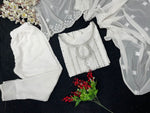 White Color Georgette Designer Kurta Set - Joshindia