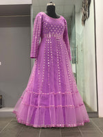 Beautiful pink color partywear gown buy now - Joshindia
