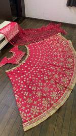 pink color mirror work lehenga choli at affordable price - Joshindia