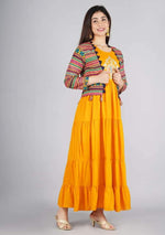 PREMIUM Heavy Rayon Long gown with jacket - Joshindia