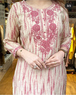 Heavy embroideryWork kurti with pant-In very fine quality reyon - Joshindia