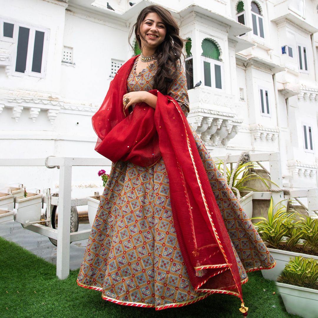 New Our patan HandblockRayon suit - Joshindia