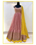 Buy Peach Color Latest Designer Gown Online - Joshindia