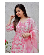 Beautiful RayonFabric ankle Lenth Kurti Pant With Dupatta - Joshindia