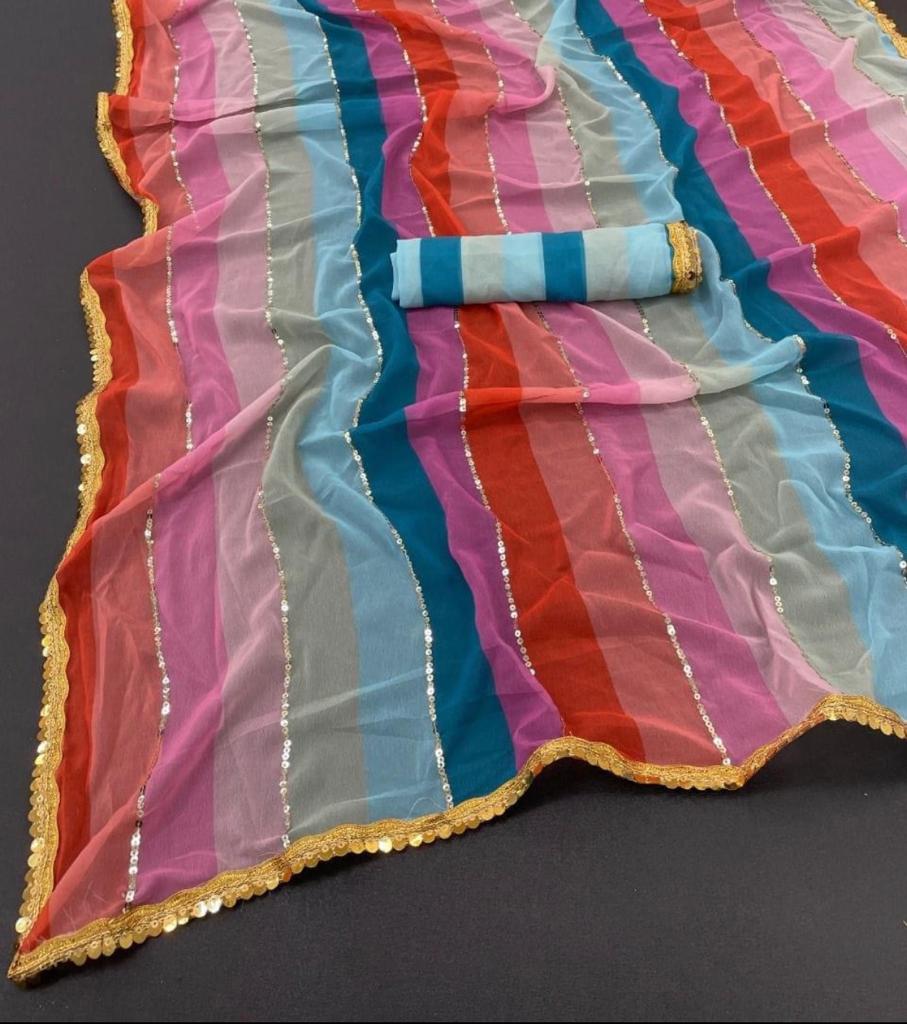 Trending Multi colour saree buy online - Joshindia