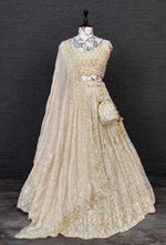 White Color Heavy Designer Lehenga Choli Buy Online - Joshindia