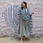 Beautiful Heavy Cottan Anarkali KURTI WITH PANT MAL MAL DUPATTA - Joshindia