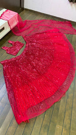 pink color designer lehenga choli - Joshindia