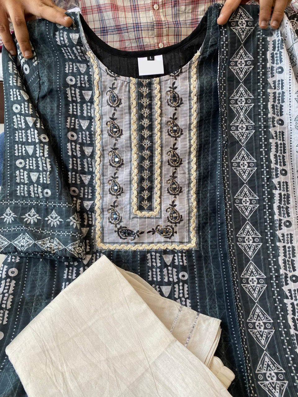 Amazing Grey Color Kurta Set At Josh India - Joshindia