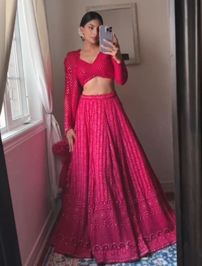 designer lehenga choli for wedding functions buy now - Joshindia