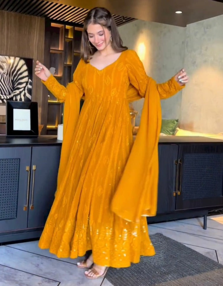 Beutiful Yellow Color Kurta Set Buy Online - Joshindia