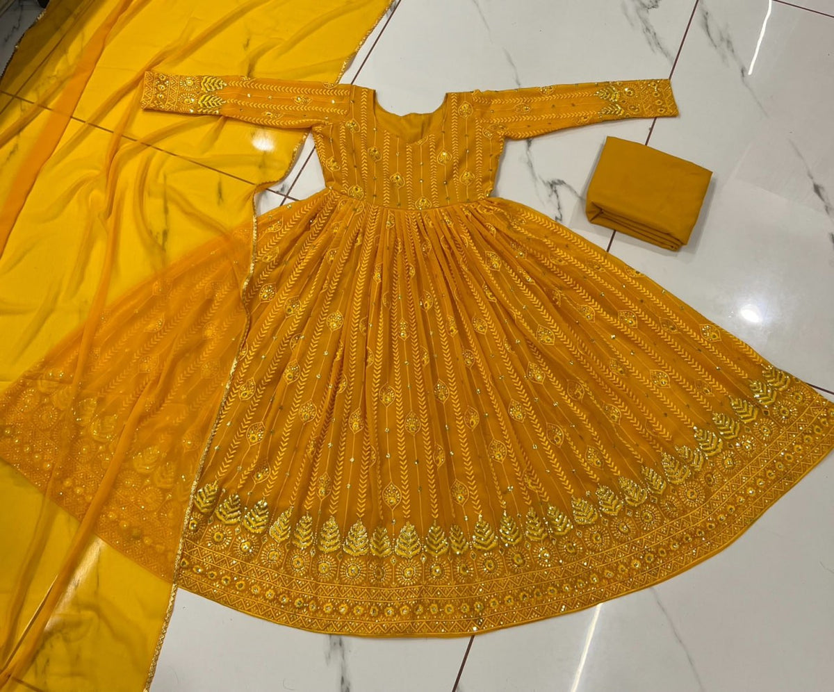 Beutiful Yellow Color Kurta Set Buy Online - Joshindia