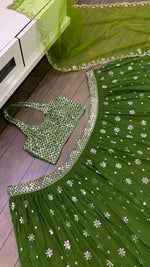 Buy Green Color Party Wear Stunning Lehenga Choli At Best Price - Joshindia
