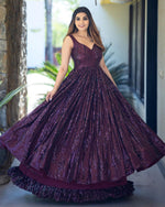 Best Purple colur Designer Gown - Joshindia