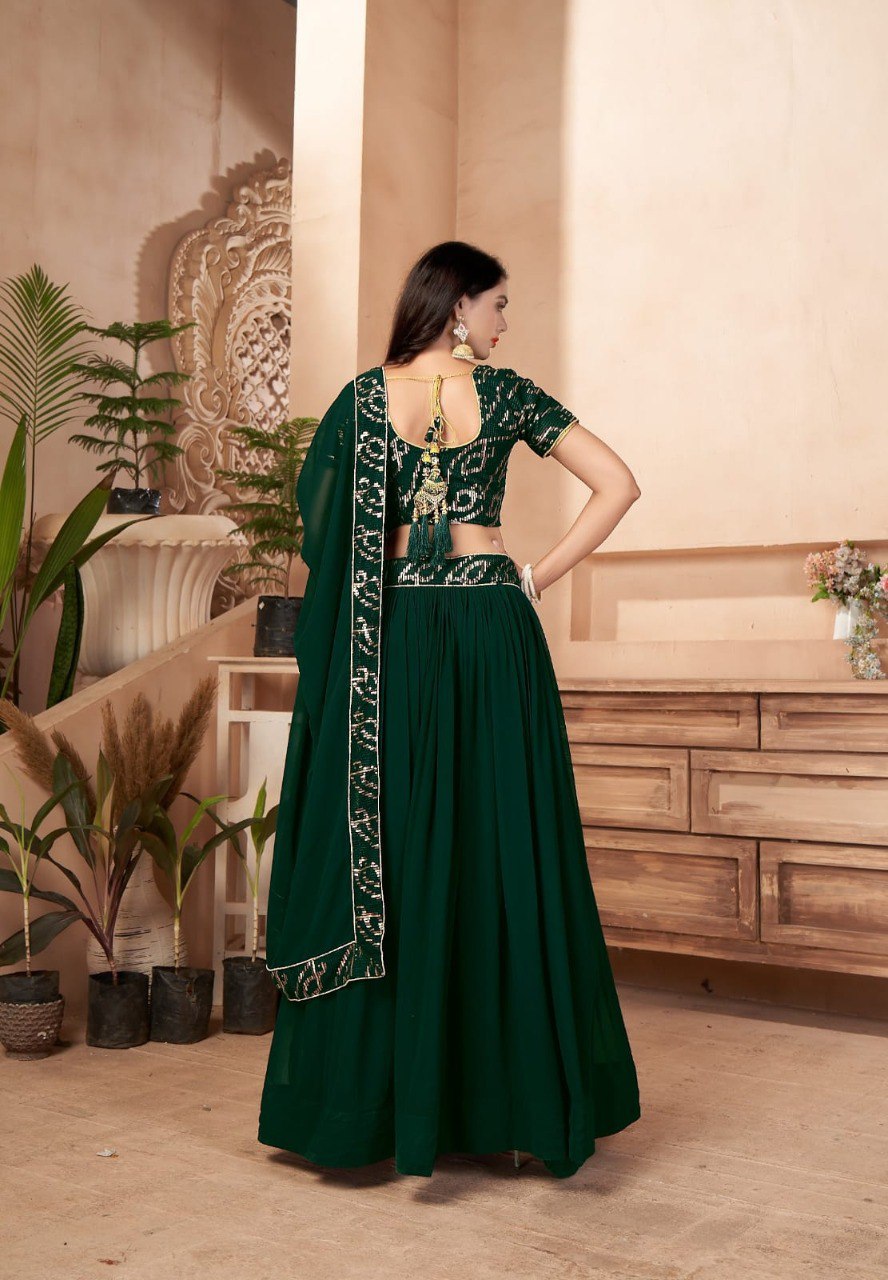 Trending Green Color Lehenga Choli For Wedding - Joshindia