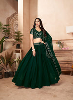 Trending Green Color Lehenga Choli For Wedding - Joshindia