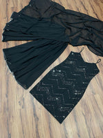 Black color trending floor length salwar suit buy now - Joshindia