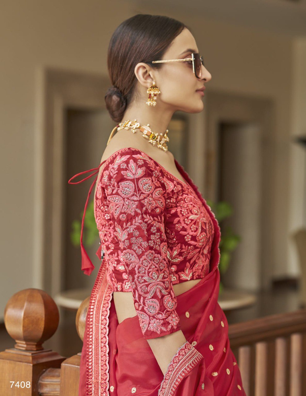 Red Saree At Affordable Price Buy Online - Joshindia