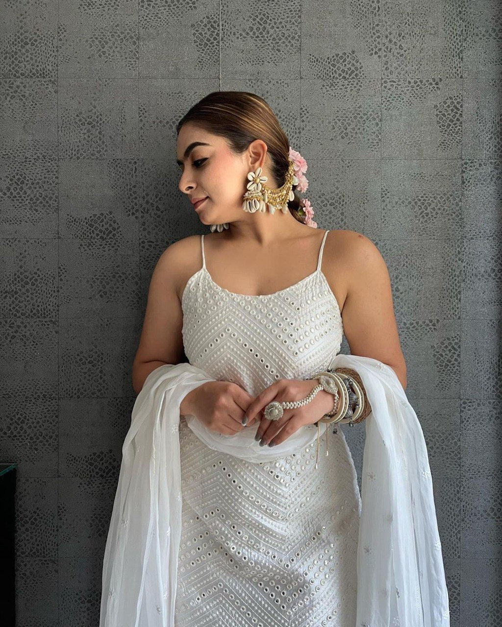 White Salwar SuitAt Affordable Price Buy Online - Joshindia