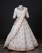 Amazing White Designer lehenga Choli Buy It Now - Joshindia