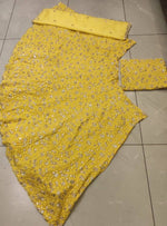 Yellow Color Georgette designer lehenga choli - Joshindia