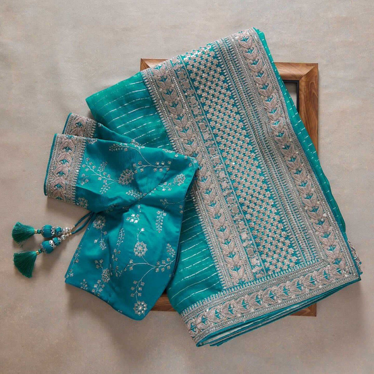 Sky Blue Color Saree Collection Buy Now - Joshindia