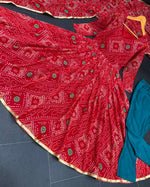 Red Color Bandhani Special Kurta Set Buy Online - Joshindia