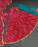 Red Color Bandhani Special Kurta Set Buy Online - Joshindia