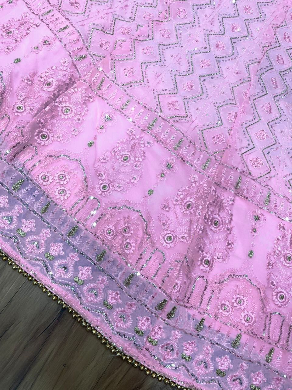 navratri special lehenga choli In Pink Color - Joshindia