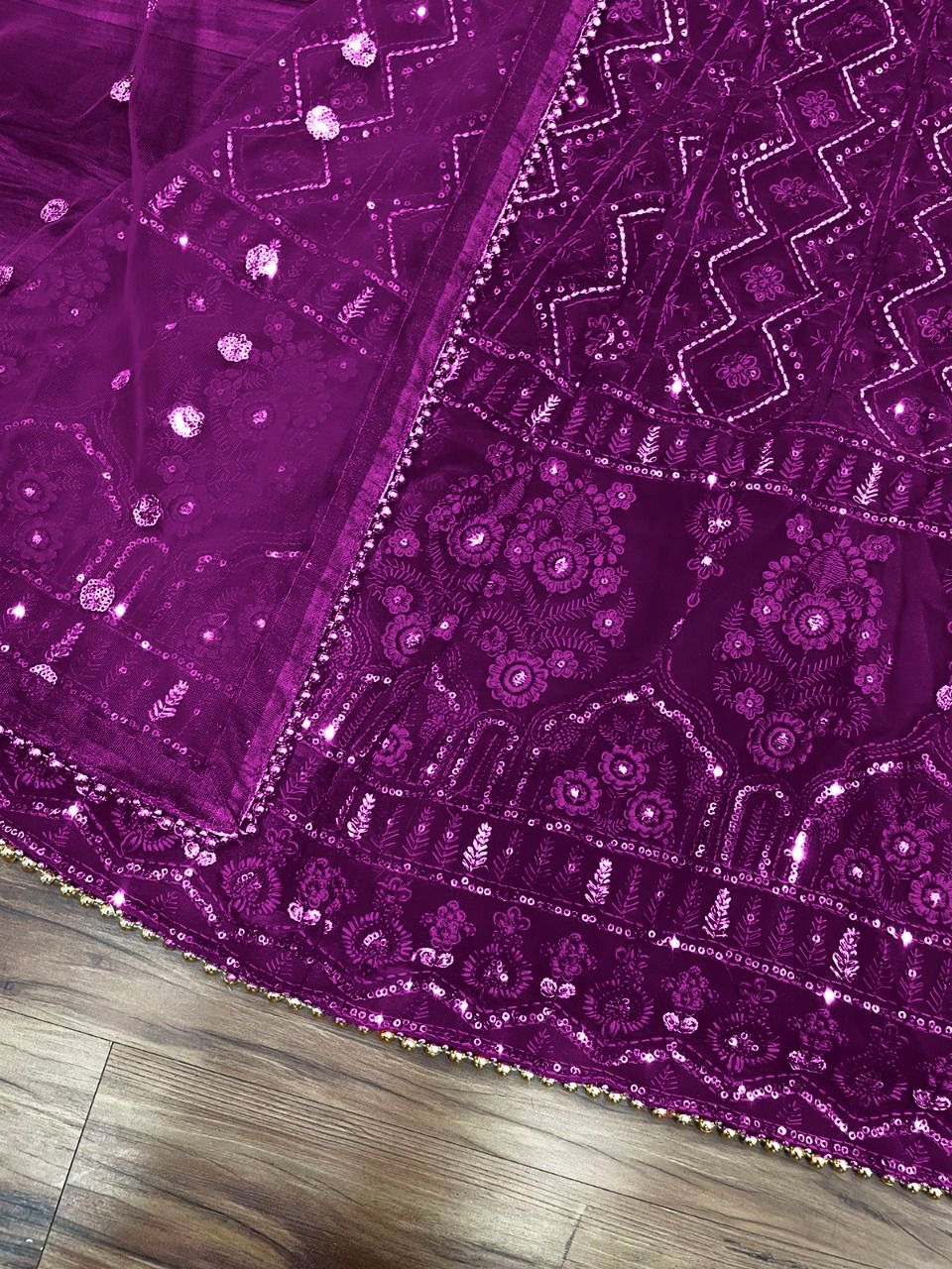 navratri special lehenga choli In Purple Color - Joshindia