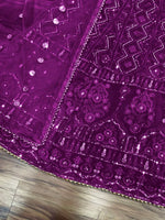 navratri special lehenga choli In Purple Color - Joshindia