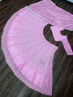 navratri special lehenga choli In Pink Color - Joshindia