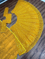 navratri special lehenga choli In Yellow Color - Joshindia