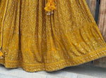 navratri special lehenga choli In Yellow Color - Joshindia