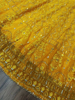 navratri special lehenga choli In Yellow Color - Joshindia