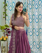 Trending Wine Color Gorgeous Look Lehenga Choli - Joshindia