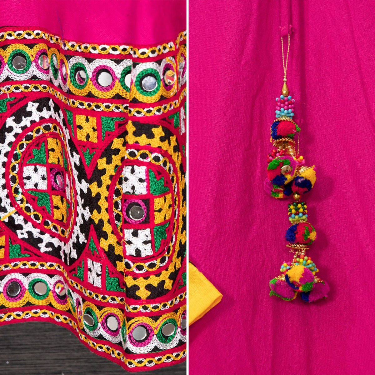 Buy Navratri Chaniya Choli Garba Dress Online Pink Color - Joshindia