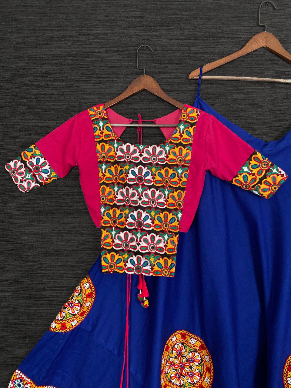 Buy Navratri Chaniya Choli Garba Dress Online Blue Color - Joshindia